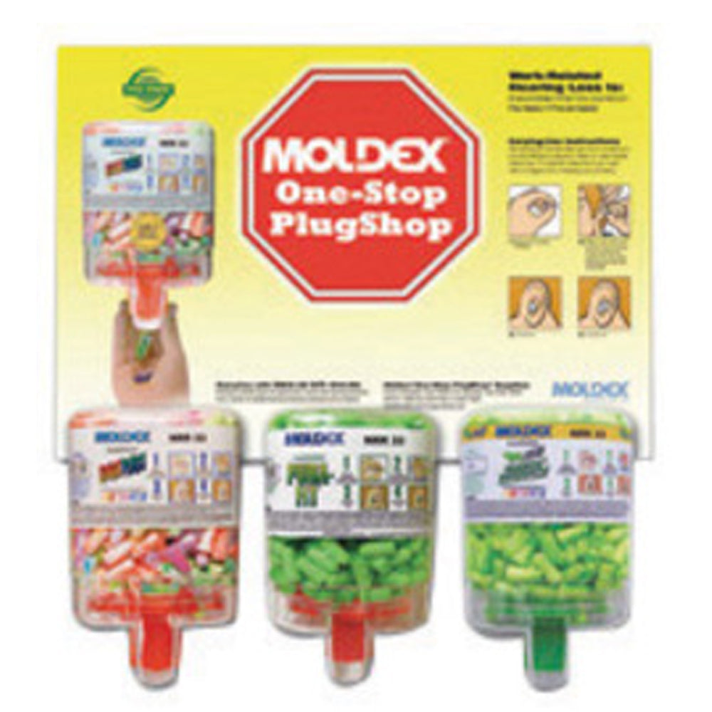 Moldex Goin' Green One-Stop PlugShop PlugStation Pura-Fit SparkPlugs Tapered Foam Polyurethane Dispenser
