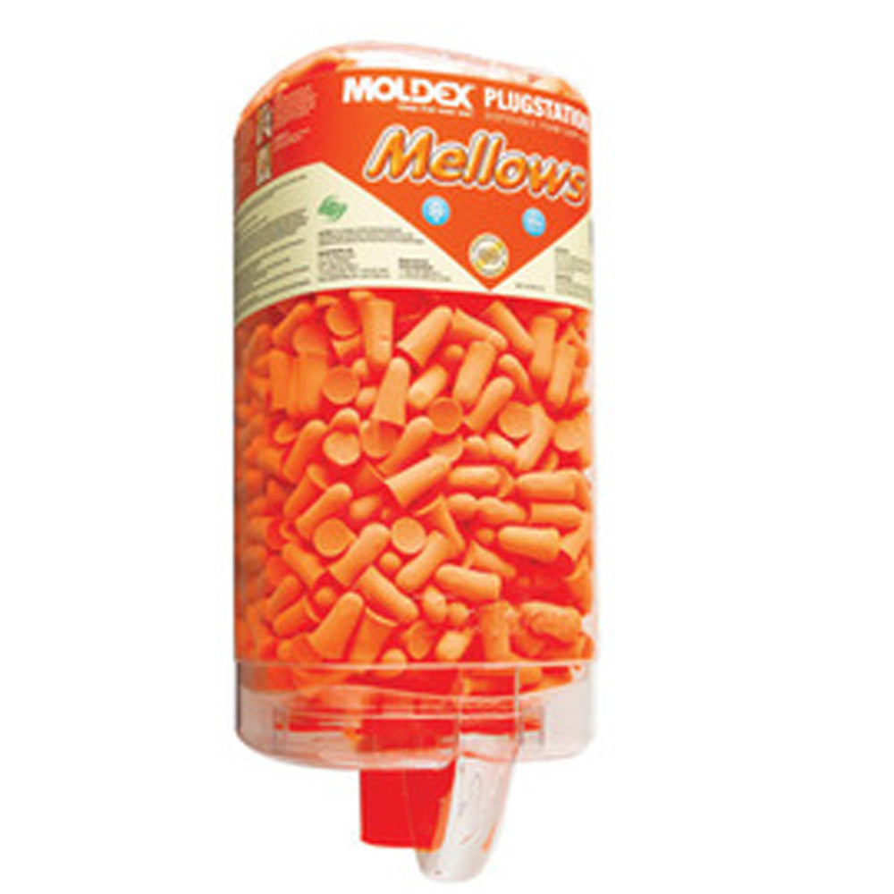 Moldex Mellows PlugStation Tapered Foam Polyurethane Dispenser With Earplugs (4 Cases - Pack)