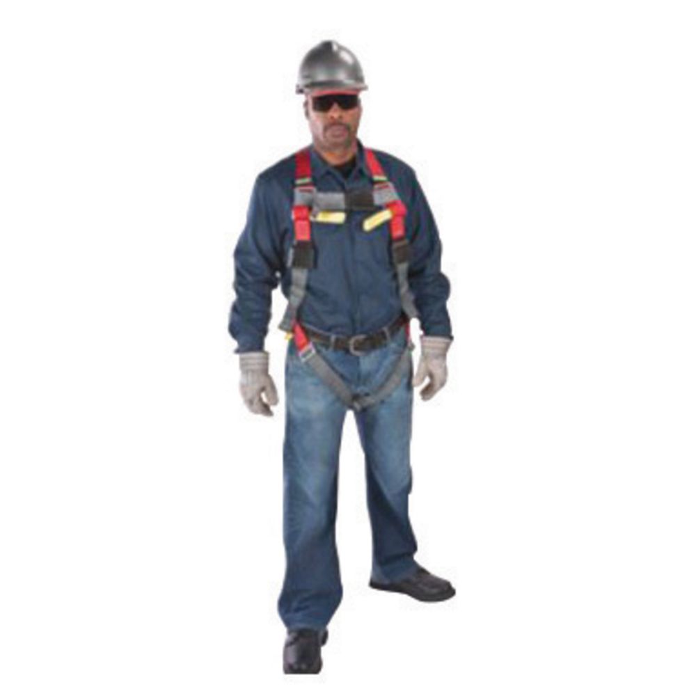 MSA Standard ArcSafe Vest Style Harness With Back Web Loop, Tongue Leg Strap Buckle, Integral Energy Absorber And Belt Loop