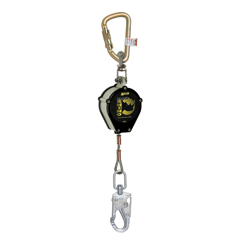 Miller Black Rhino 9' Wire Rope Self-Retracting Lifeline
