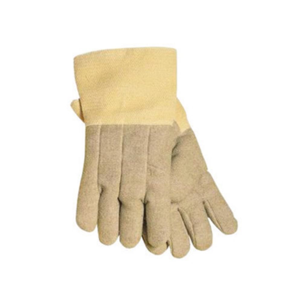 Tillman X-Large 18" Gold Kevlar PBI Heat Resistant Gloves With Gold Acrylic Coated Fiberglass Gauntlet Cuff