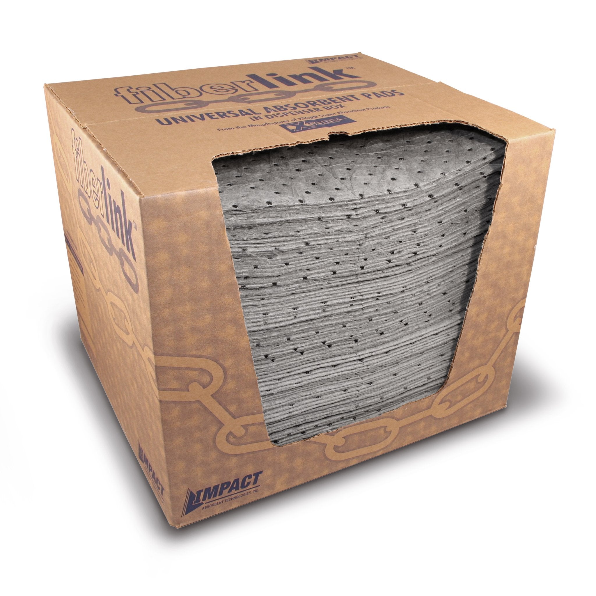 FiberLink Universal Absorbent Pads in Dispenser Box - 200/BOX