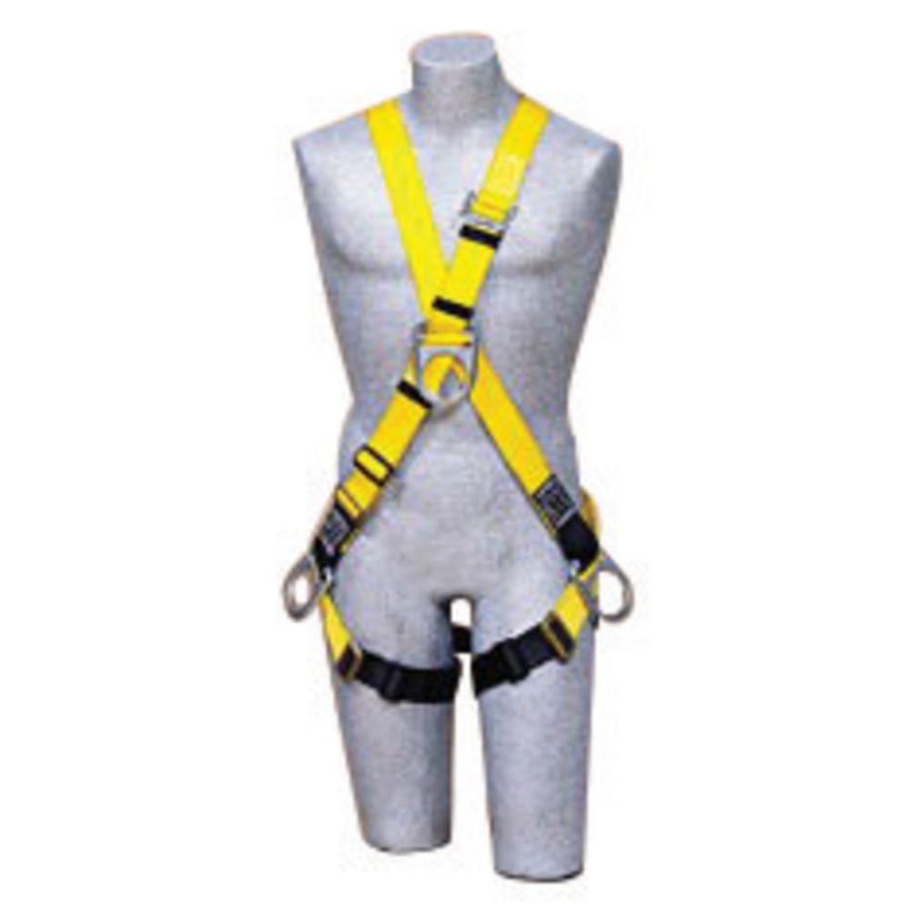 3M DBI-SALA Universal Delta Cross Over/Full Body Style Harness With (4) D-Rings And Non-Sparking, Non-Conductive PVC Coated Hardware