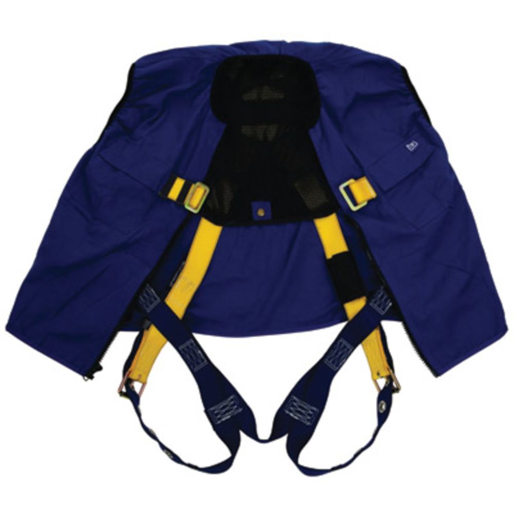 3M DBI-SALA Universal Delta No-Tangle Full Body/Workvest Style Blue Harness With Back D-Ring And Tongue Leg Strap Buckle