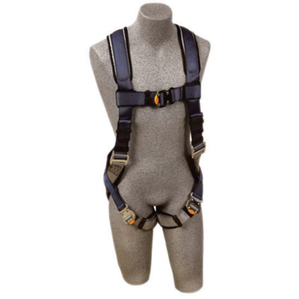 3M DBI-SALA X-Large ExoFit Full Body/Vest Style Harness With Back D-Ring, Quick Connect Chest And Leg Strap Buckle, Loops For Body Belt And Built-In Comfort Padding