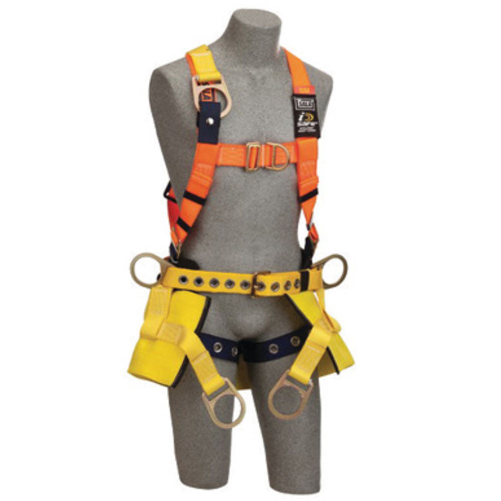 3M DBI-SALA Large Delta II Bosun Chair Harness With Back, Front And Side D-Rings, 18" Extension, Tongue Buckle Leg Strap, Belt With Pad And Seat Sling With Positioning D-Rings