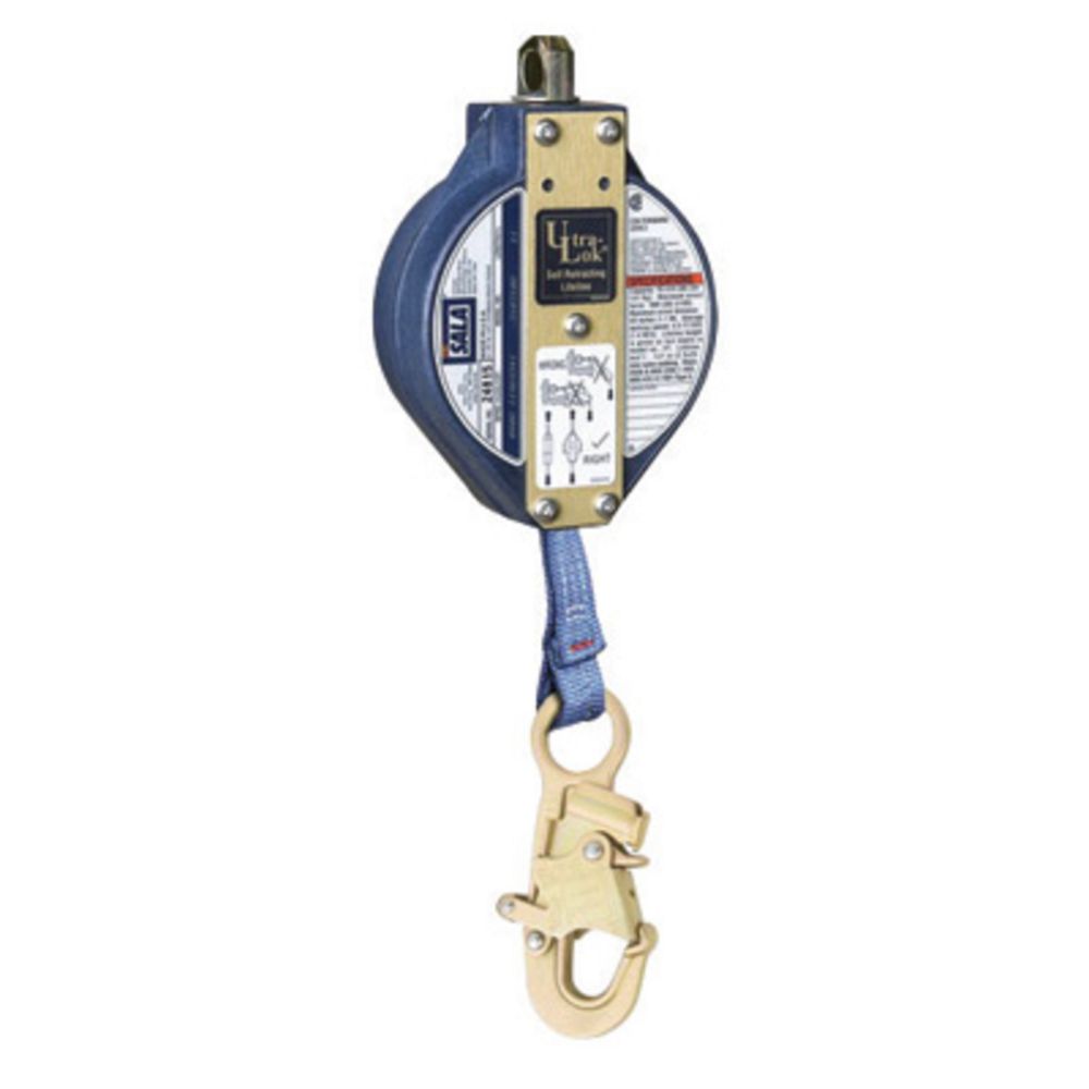 3M DBI-SALA 20' Ultra-Lok Self-Retracting 1" Nylon Web Lifeline With Self-Locking Swivel Snap Hook