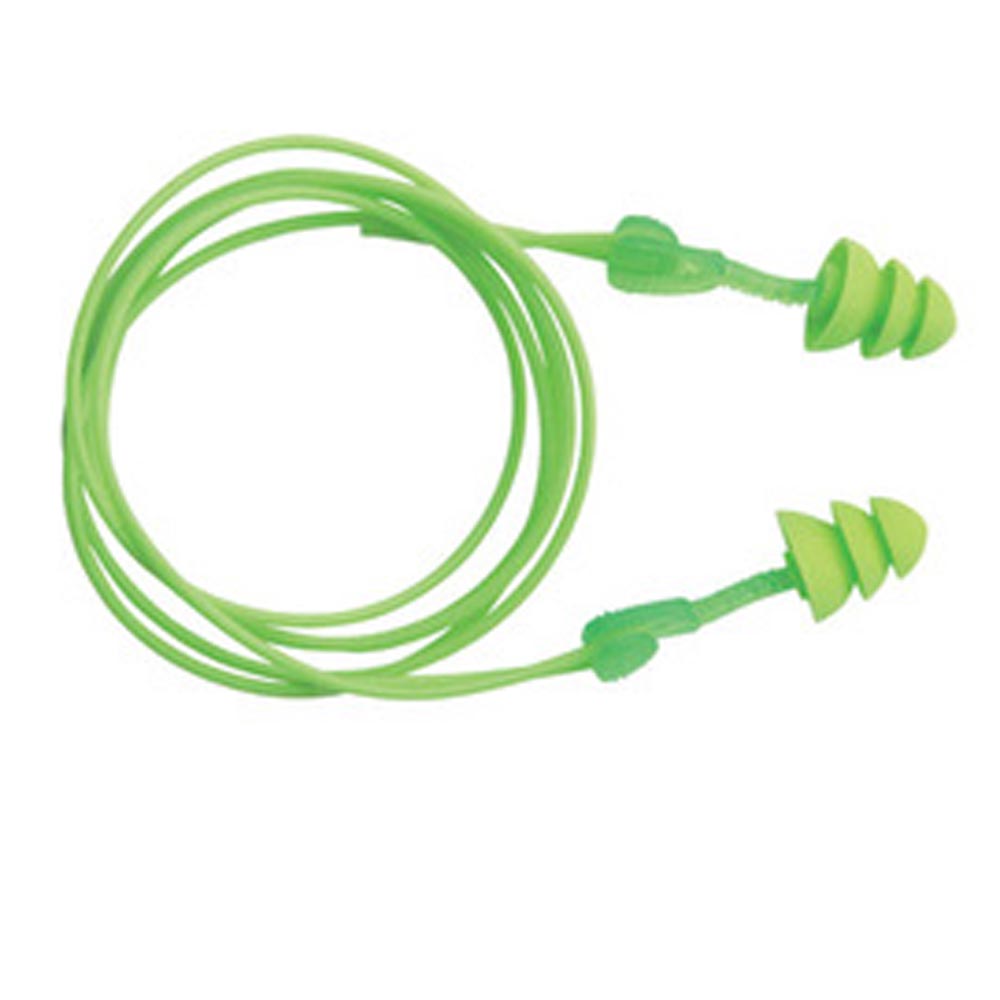 Moldex Triple Flanged Foam Corded Earplugs