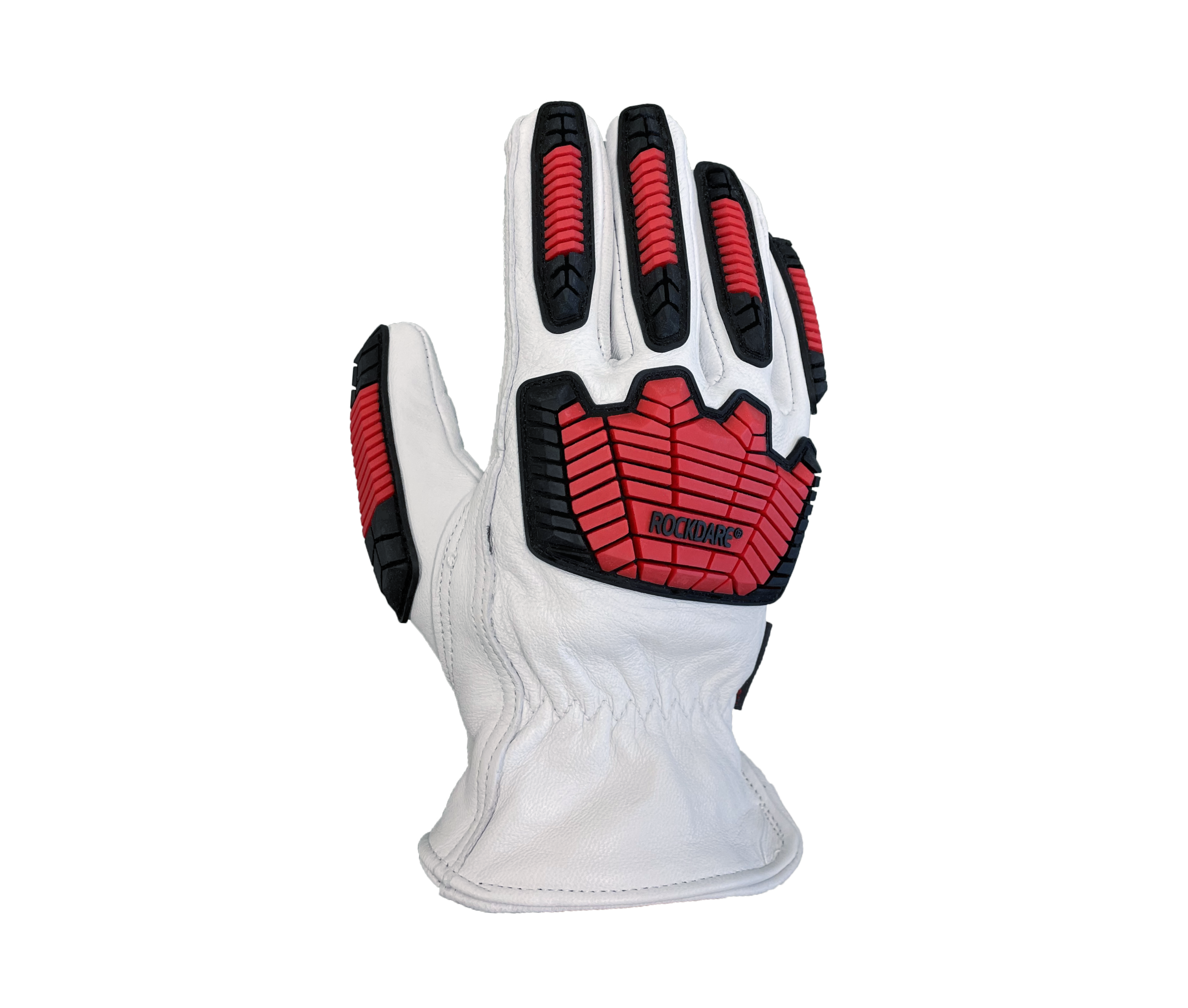 Premium Grain Goatskin Driver Gloves, HDPE Blended Lined(ANSI CUT A6) With TPR Back