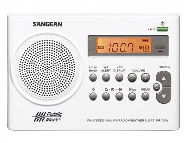 Sangean-AM / FM / Weather Alert Rechargeable Portable Radio