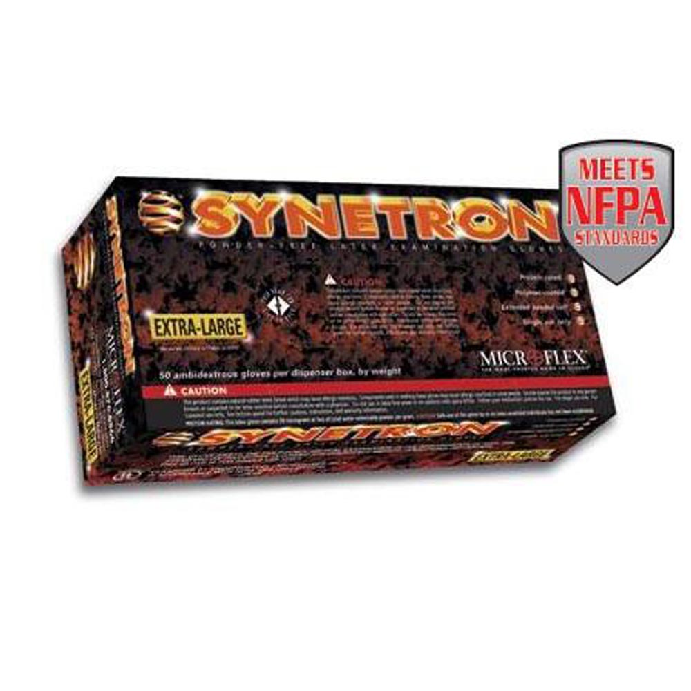 Microflex - Synetron Polymer-Coated Latex Examination Gloves - Box