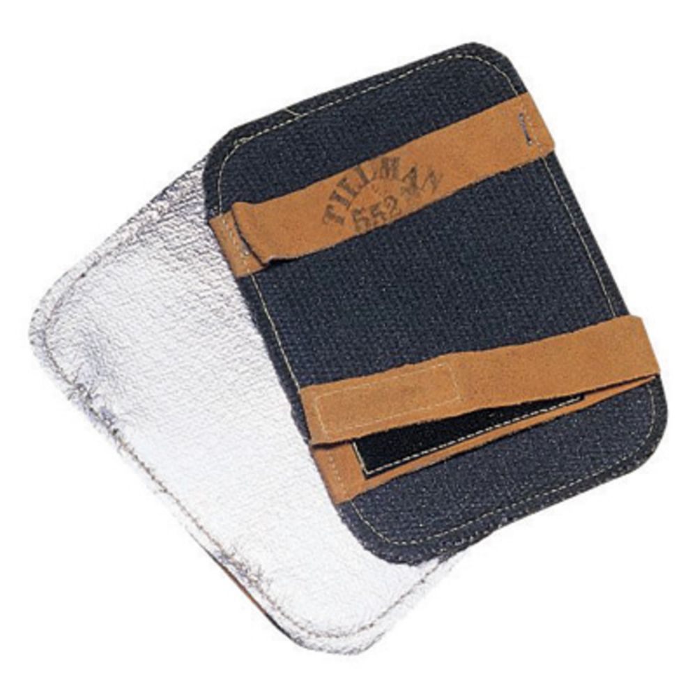 Tillman Silver And Black Aluminized Carbon Kevlar Heat Resistant Backhand Pad With Vermiculite Coated Fiberglass Middle Or Bottom