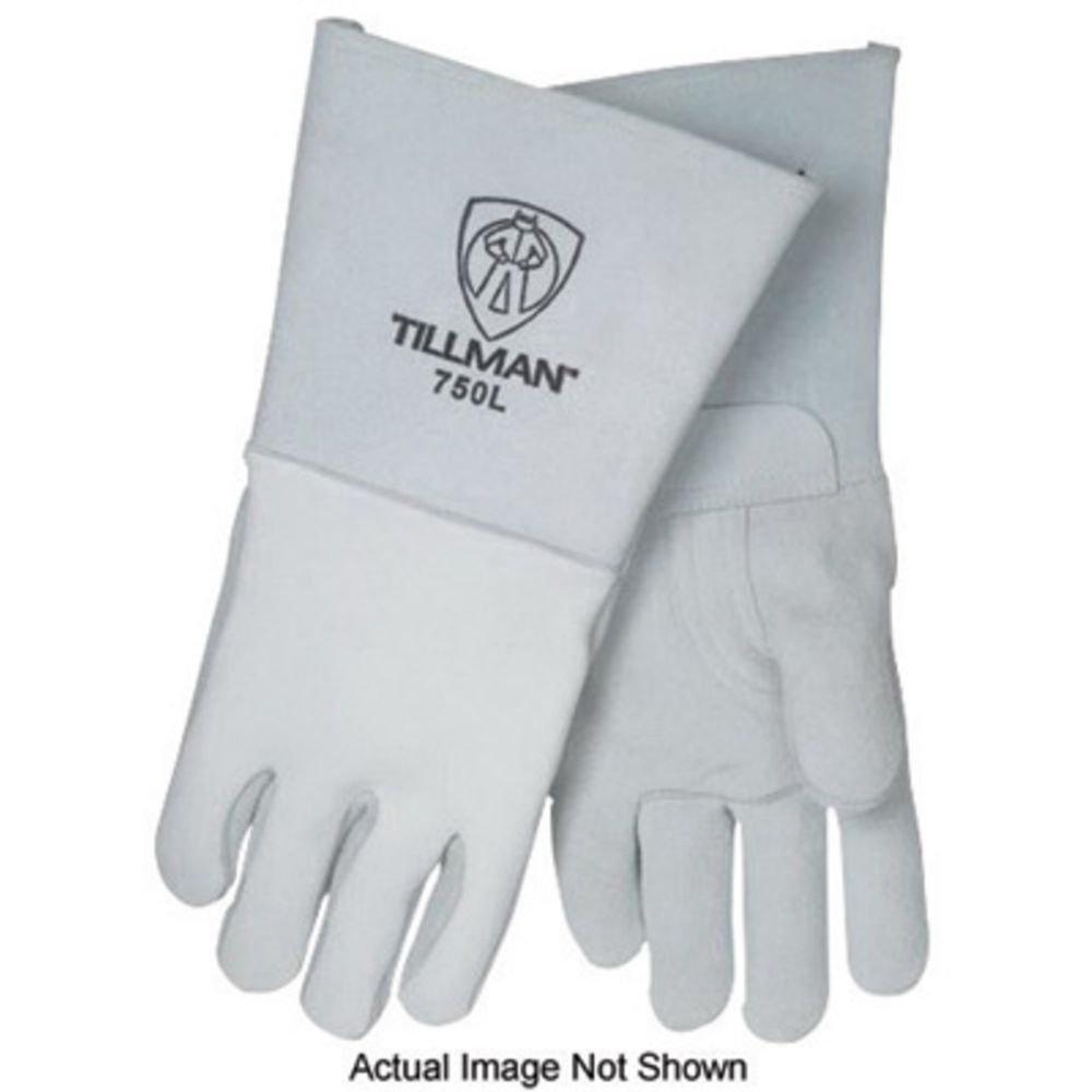 Tillman 2XL Gray Leather Stick Welders Gloves With Welted Fingers And Kevlar Thread Locking Stitch