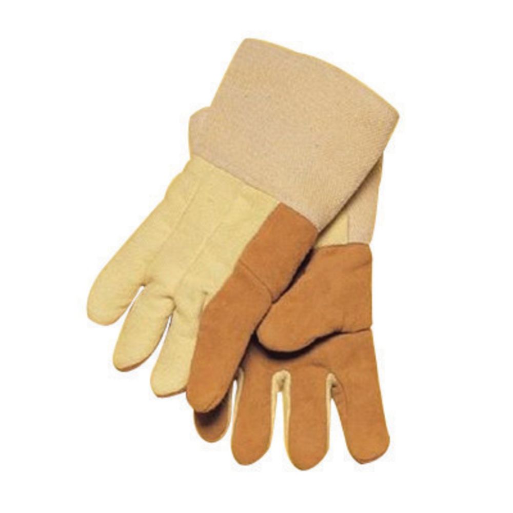 Tillman X-Large Brown Flextra Heat Resistant Gloves With Gold Acrylic Coated Fiberglass Gauntlet Cuff And Kevlar Thread
