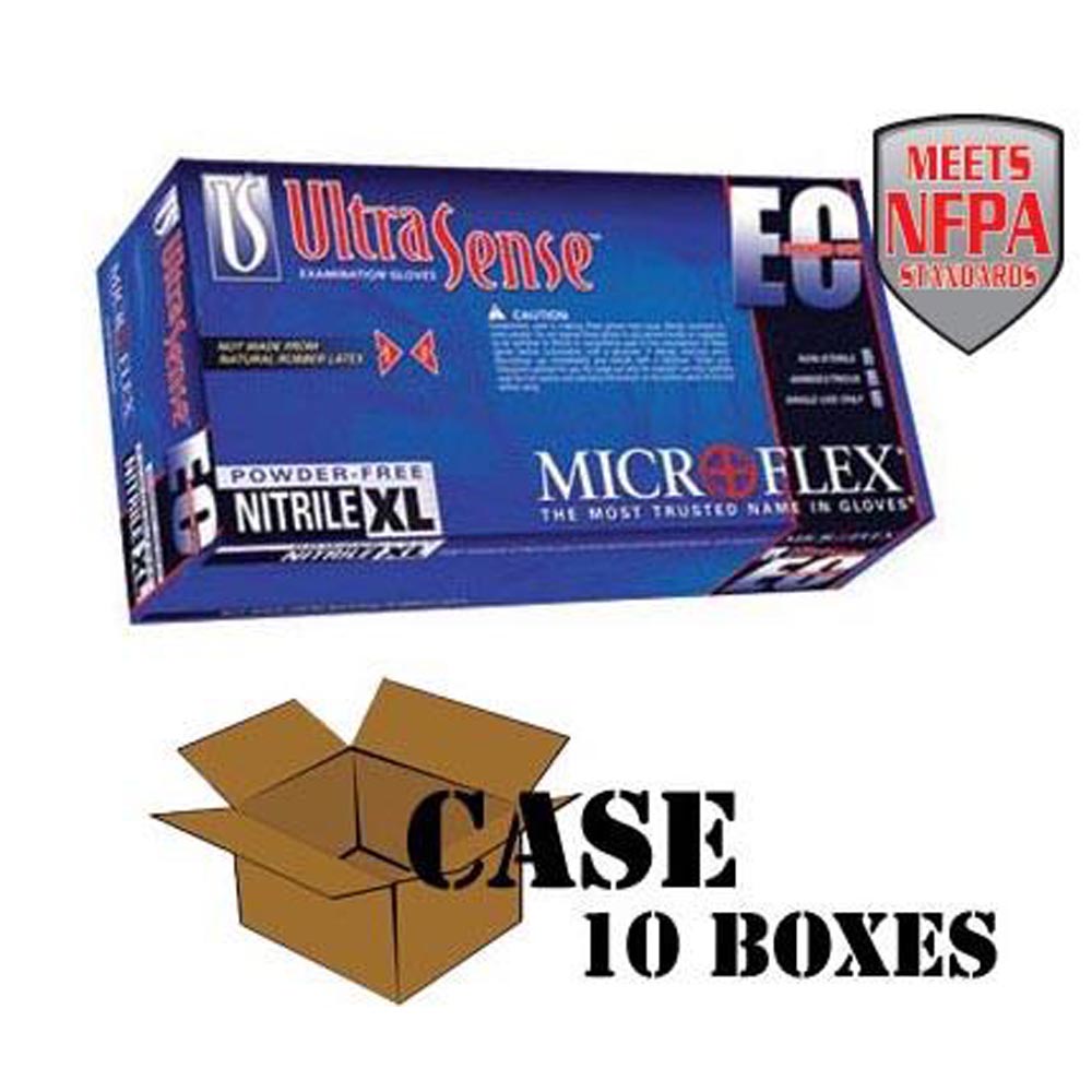 Microflex - Blue UltraSense EC Nitrile - Case