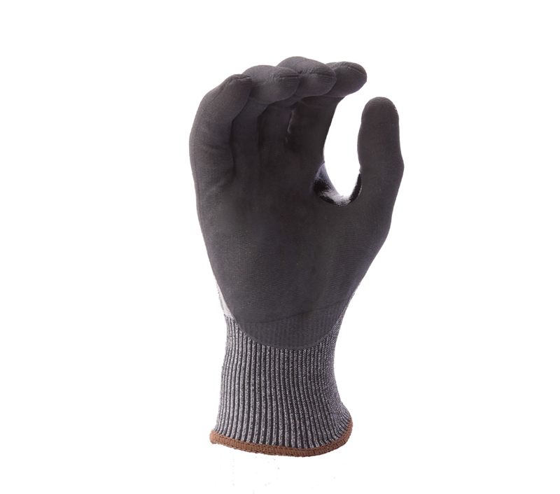 Versus Plus® - 18G Gray Falstone® shell, Micro-Foam Nitrile palm coated, Reinforced Thumb Crotch, Touchscreen compatible, ANSI A7