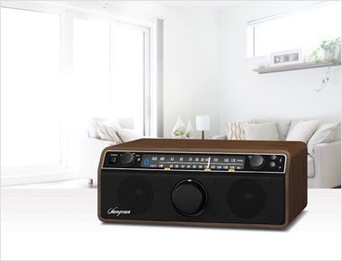 Sangean-FM / AM / Aux-in / Bluetooth Wooden Cabinet Receiver