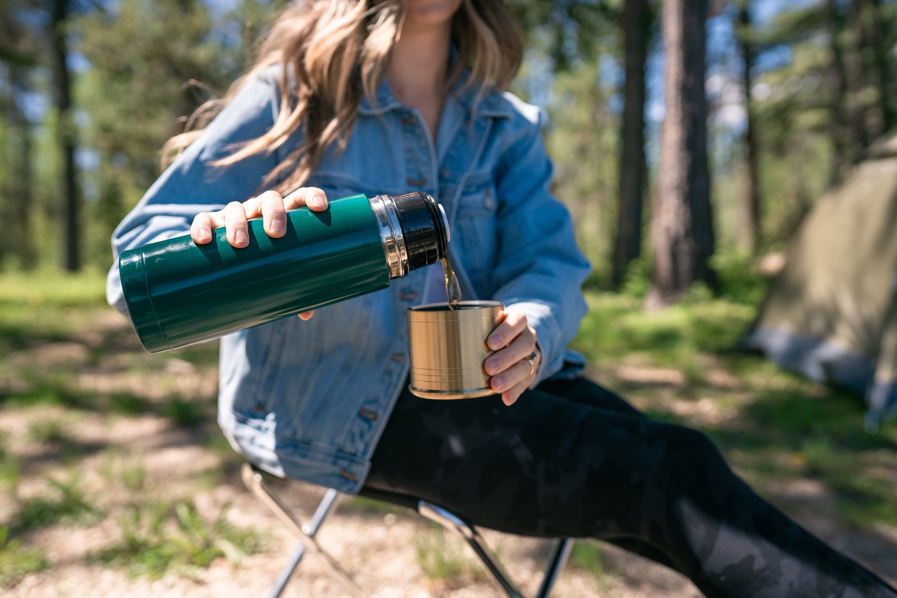 12 Ga Shotshell Thermal Bottle - 25 Oz - Green