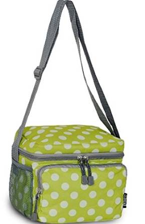 Everest Cooler Lunch Bag - Green Dots