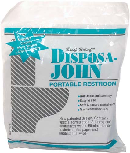 Brief Relief Disposa-John (10-Pack) Solid Waste Bags