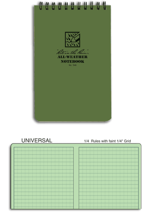 Rite in The Rain Notebook Green