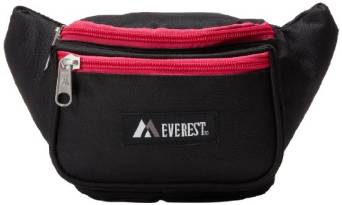 Everest Signature Waist Pack - Standard - Black/Heather Pink