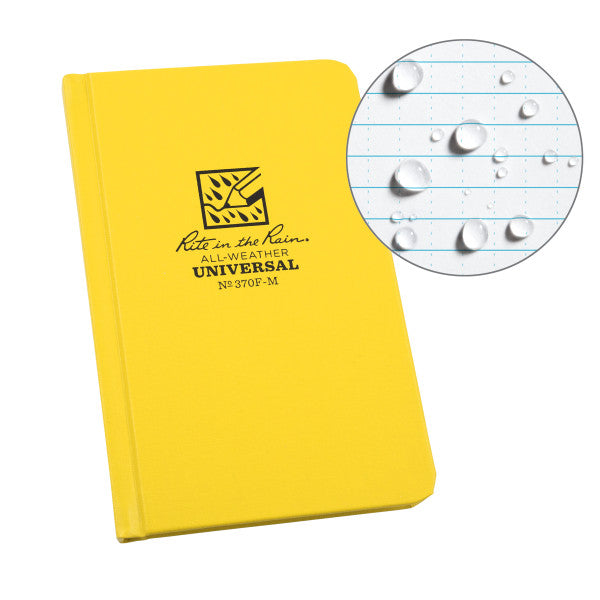 Mini Bound Book - Fabrikoid Cover - Universal - Yellow