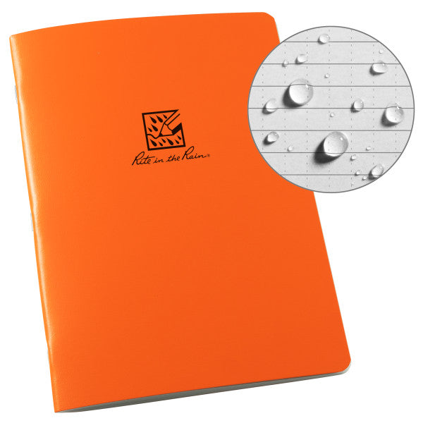 Lg Stapled Notebook - Universal - Orange