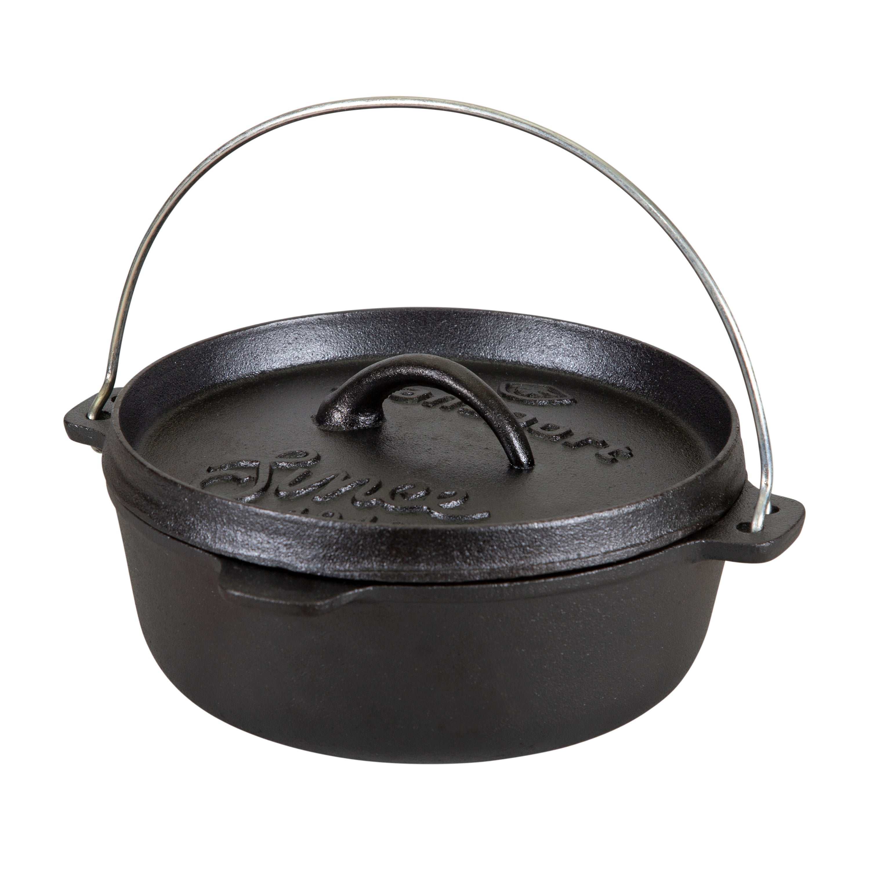 Pre-Seasoned Cast Iron Dutch Oven - 2 Qt - Without Legs