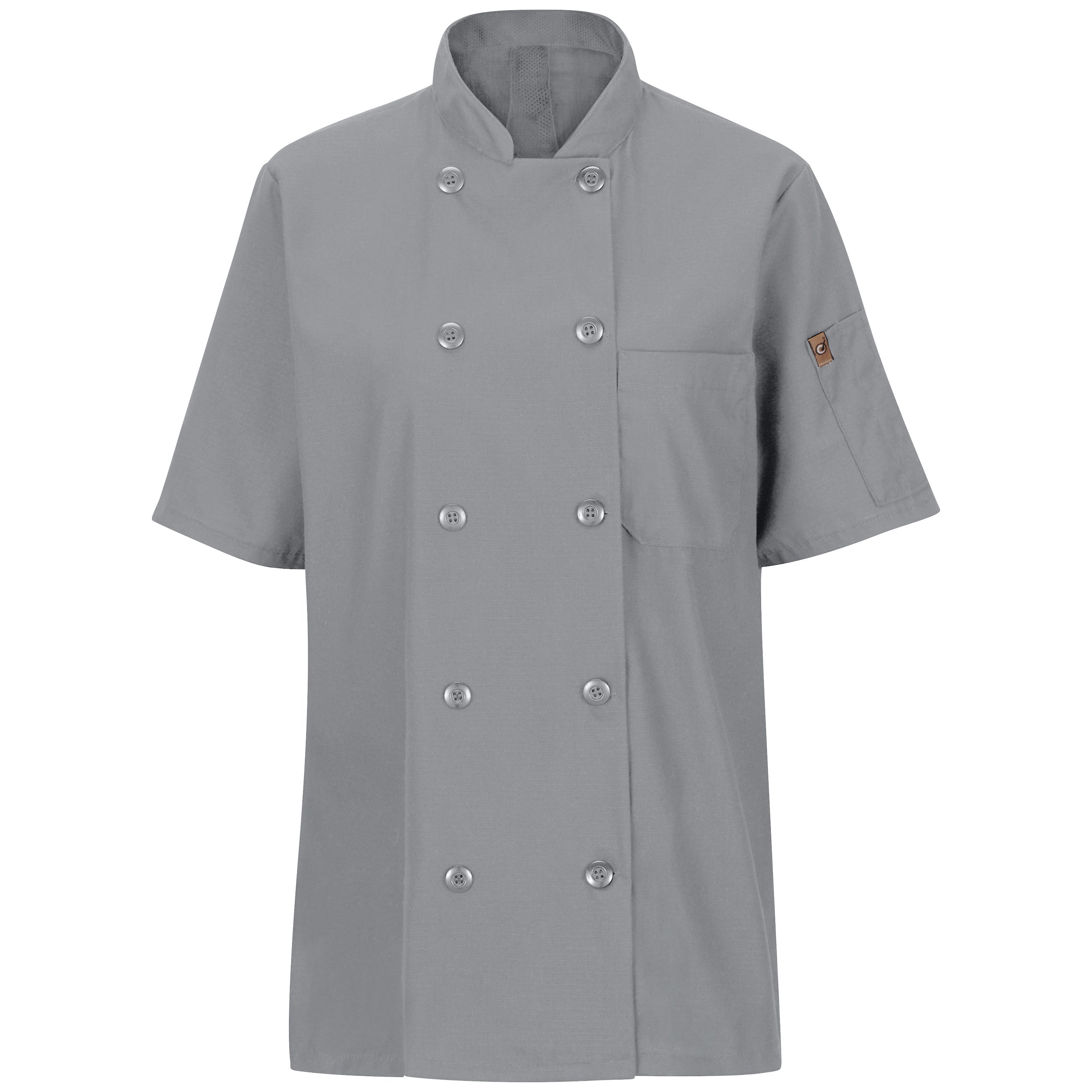 Red Kap Women's Short Sleeve Chef Coat with OilBlok + MIMIX