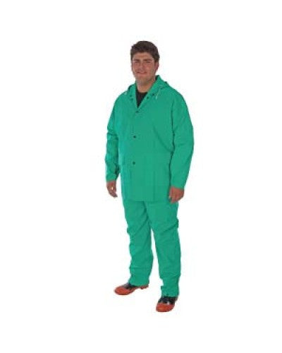 Liberty - Durawear Pvc/Nylon/Pvc 2-Piece Green Acid Rainsuit