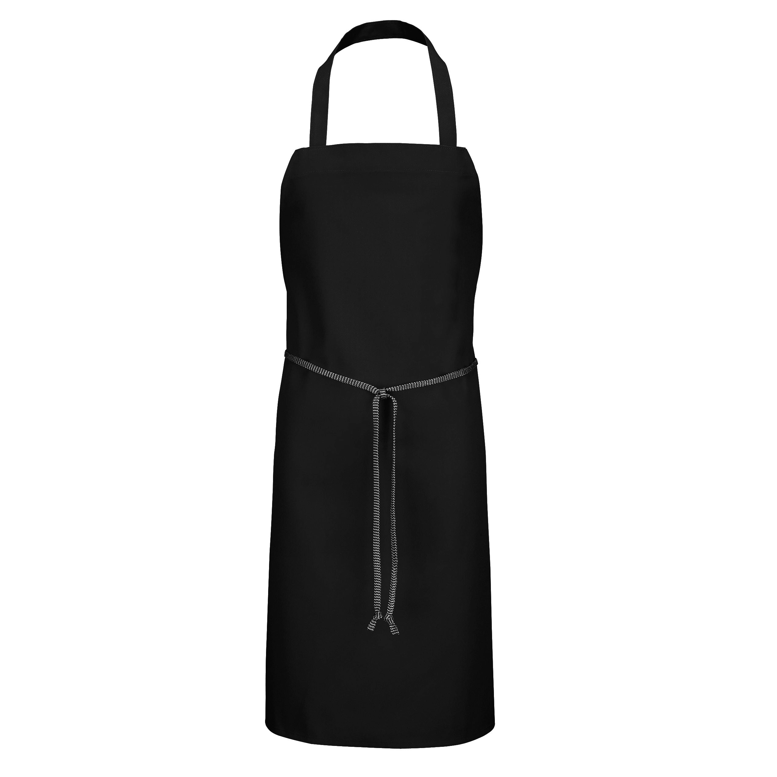 Poly-Cotton Standard Bib Apron 1430 - Black