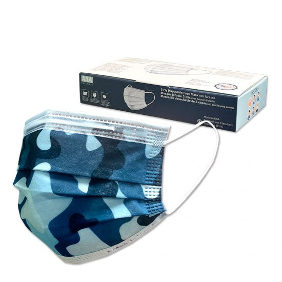 3 Layered Face Mask - 20 Masks - MADE IN THE USA