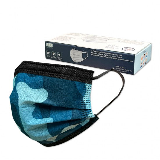 3 Layered Face Mask - 20 Masks - MADE IN THE USA