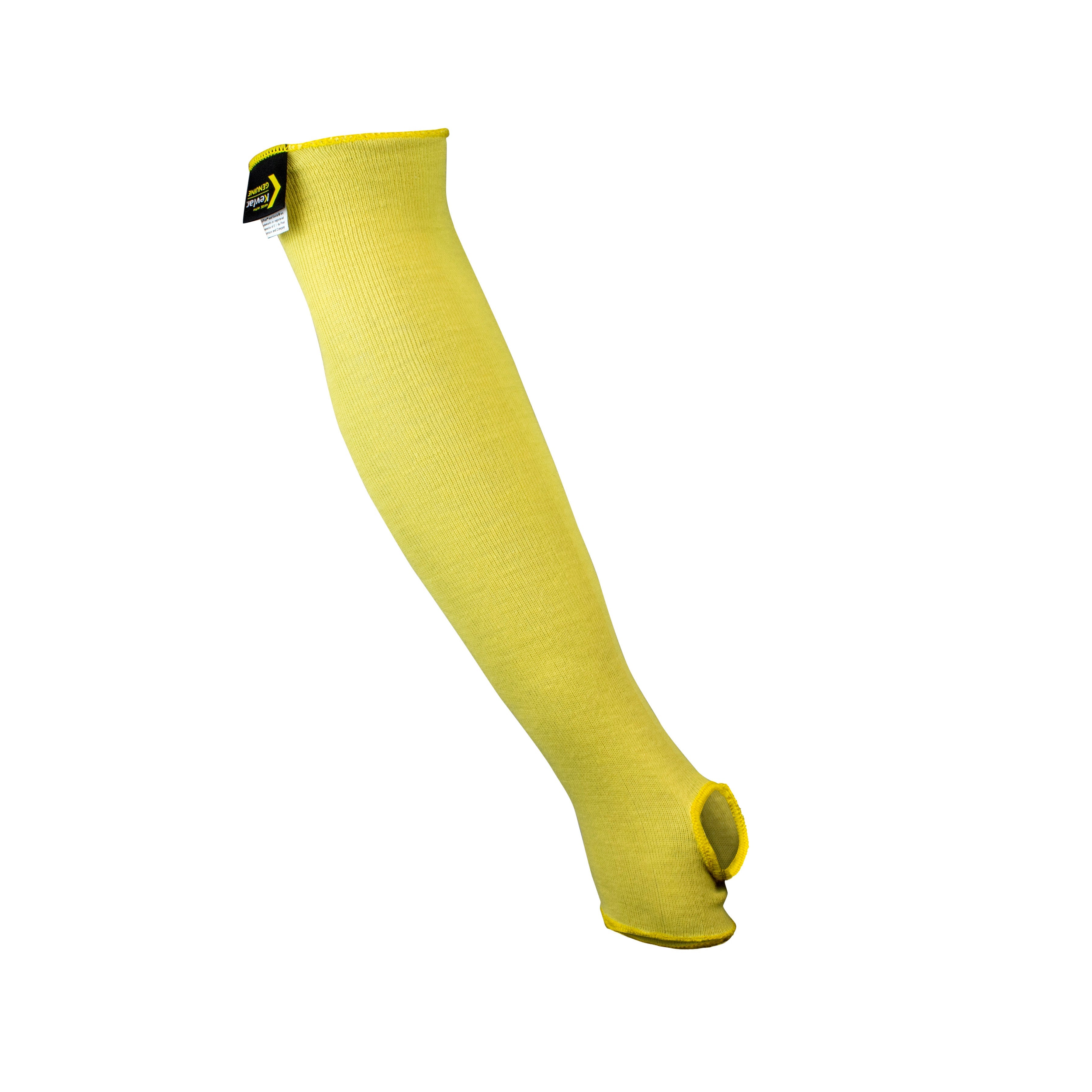 Radians RAD51K 1-Ply Kevlar® A2 Cut Protection Sleeve 18" Length with Thumb Slot