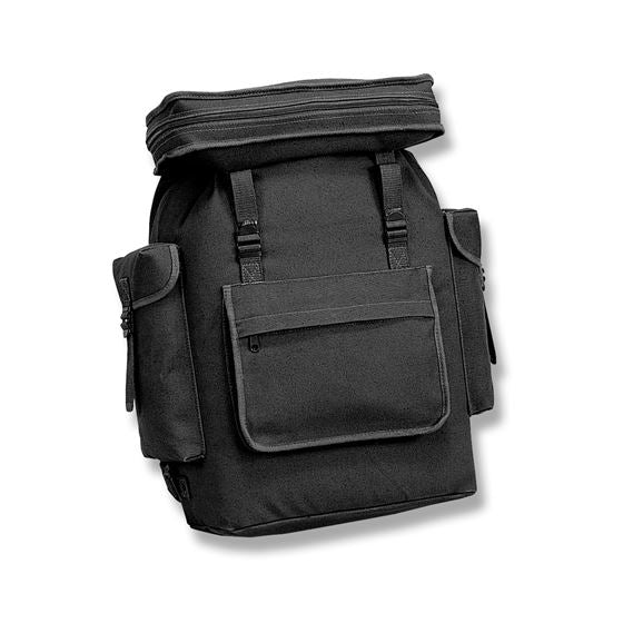 Black knapsack on sale