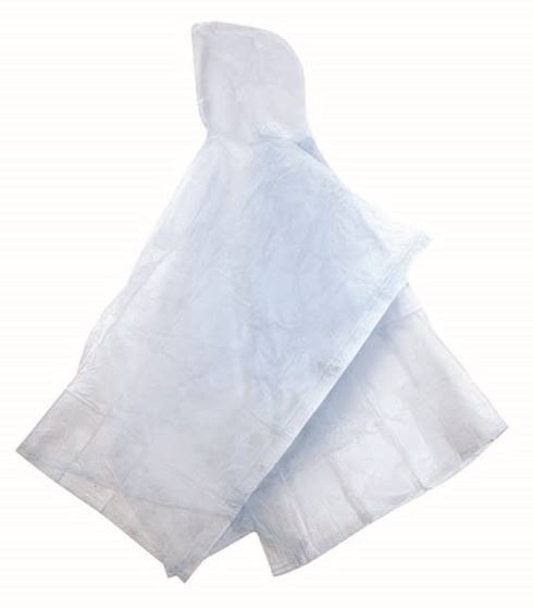 Vinyl Fashion Poncho - 52IN X 80IN - Clear