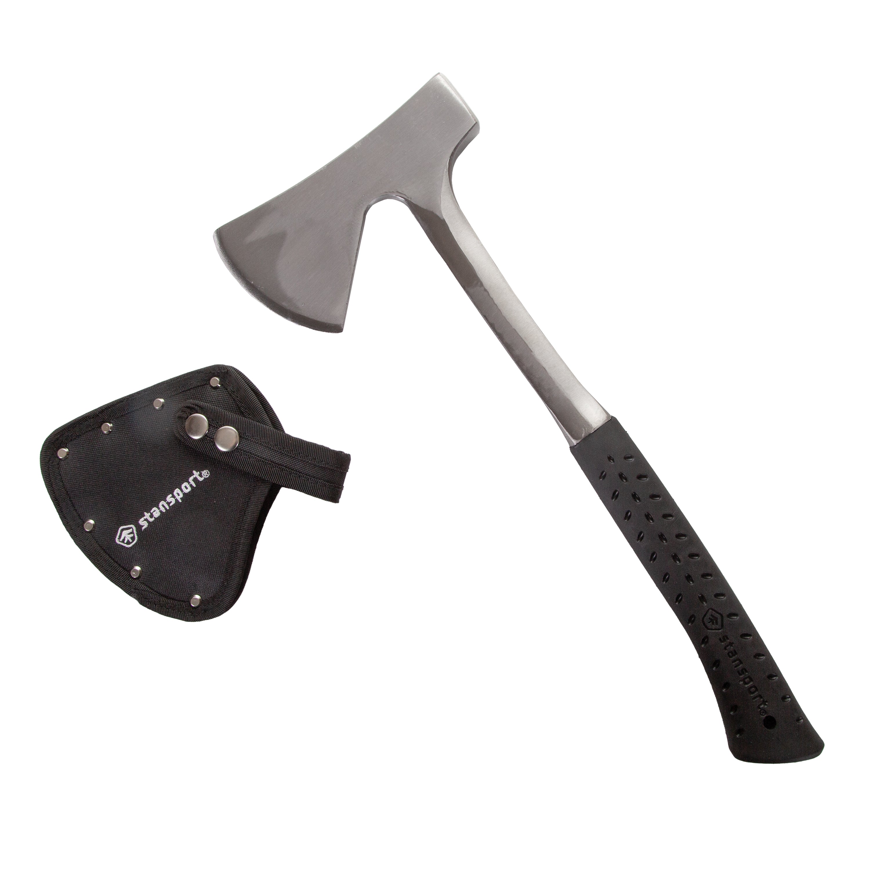 Forged Steel Axe - Rubber Handle - 15 Inch