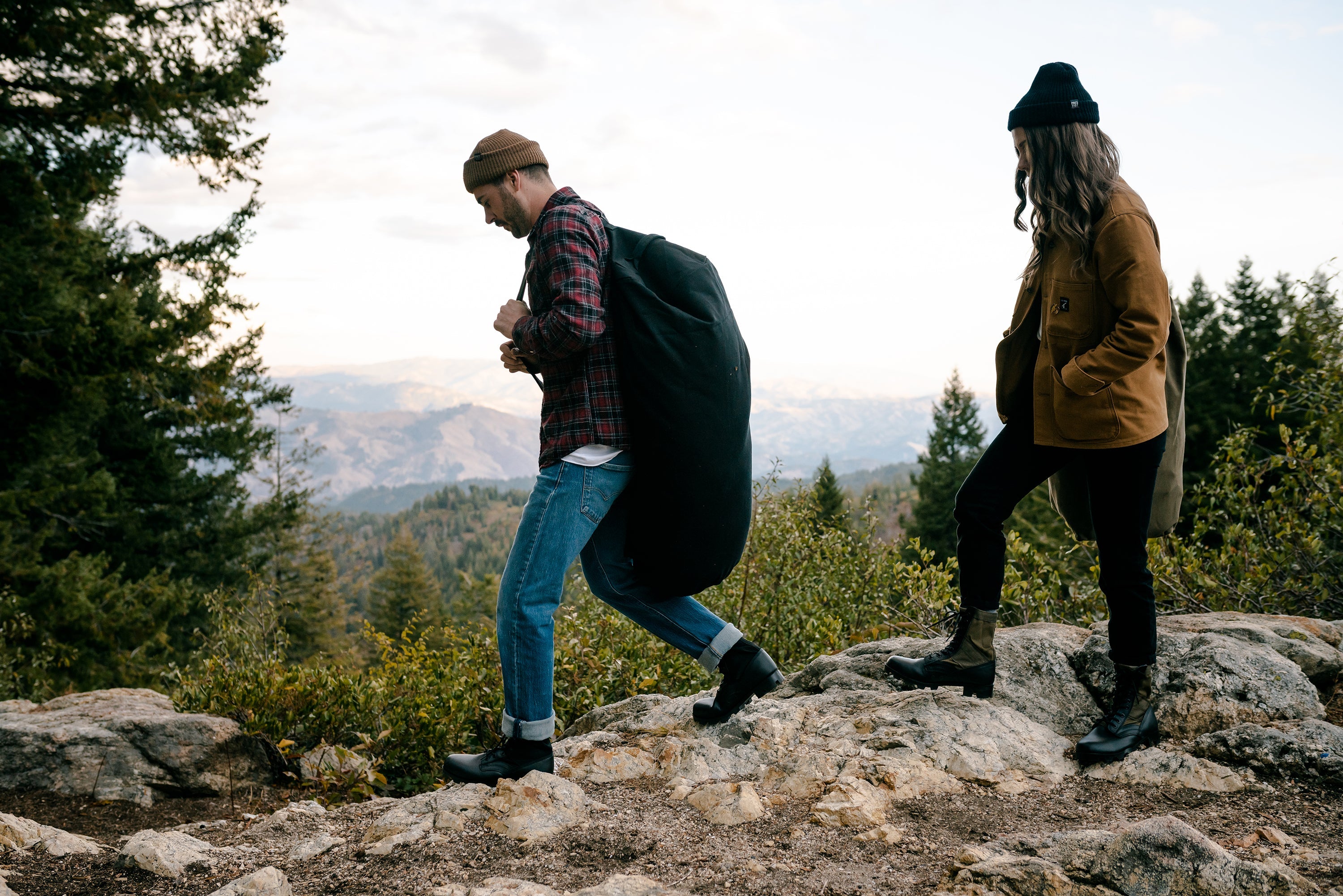 Duffel Bag With Zipper - Black - 50 In X 18 In X 18 In
