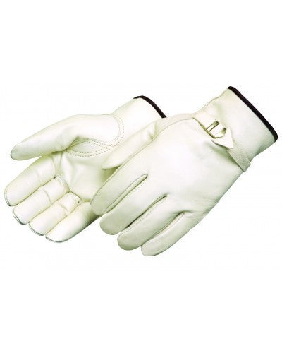 Grain cowhide driver - leather pull strap Gloves - Dozen