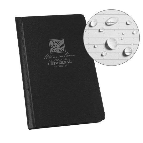 Mini Bound Book - Fabrikoid Cover - Universal - Black