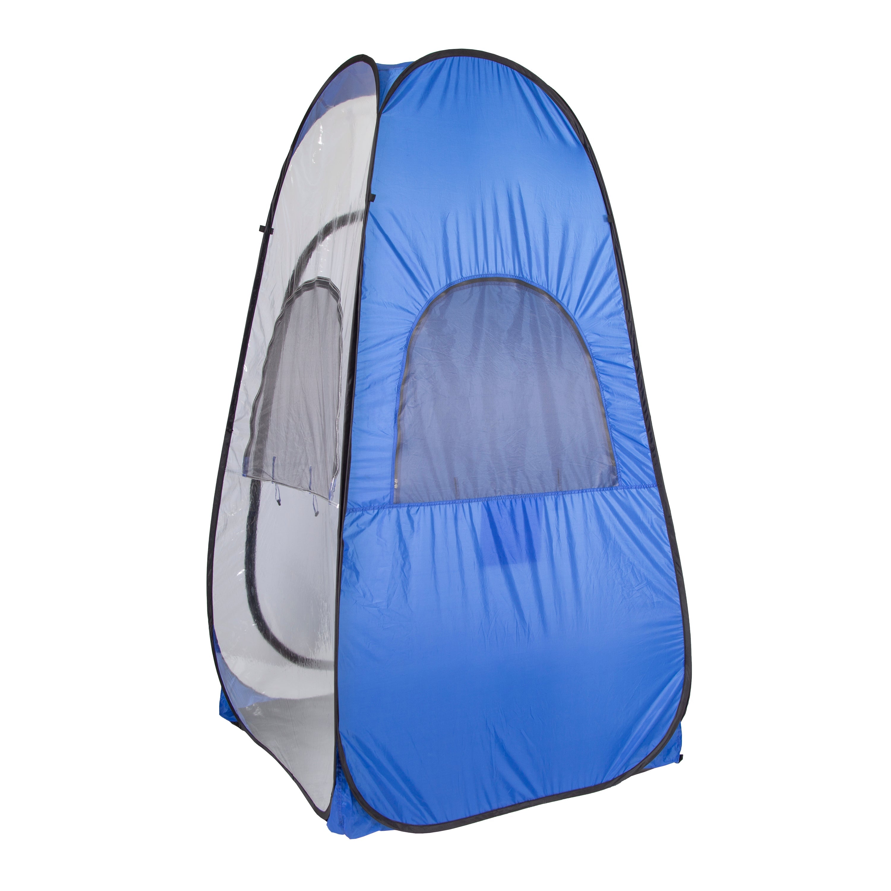 All Weather Pop Up Shelter - Clear / Blue