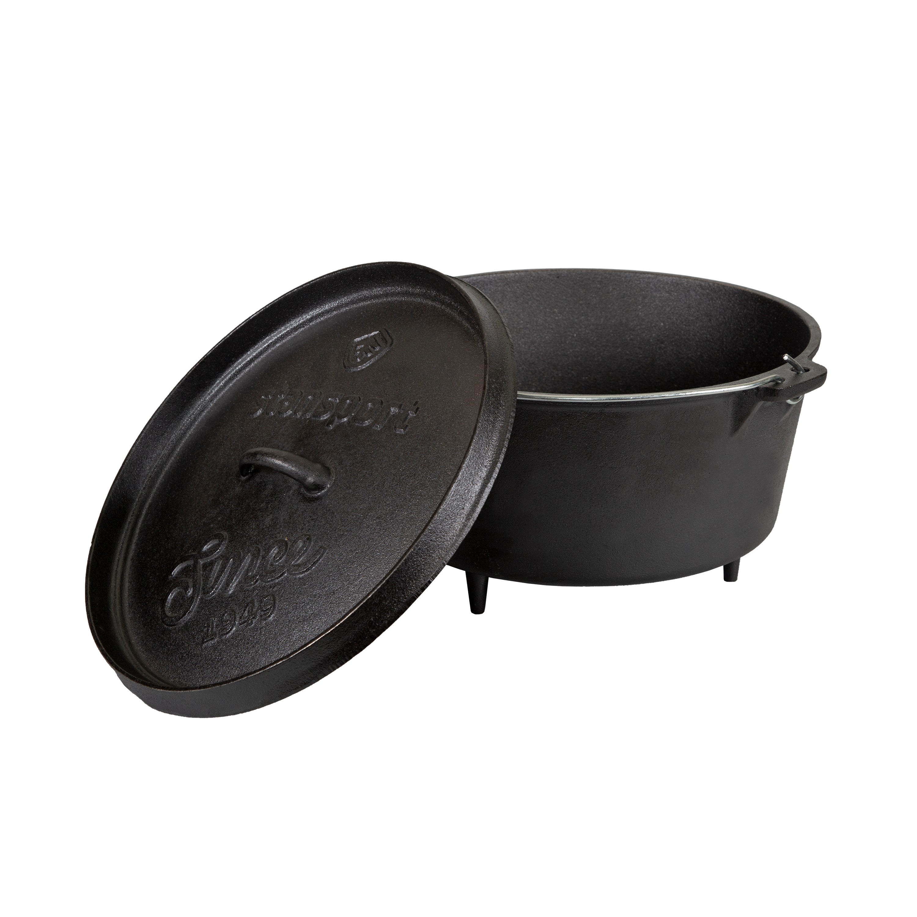 Cast Iron Dutch Oven - 8 Qt - With Legs - Pre-Seasoned