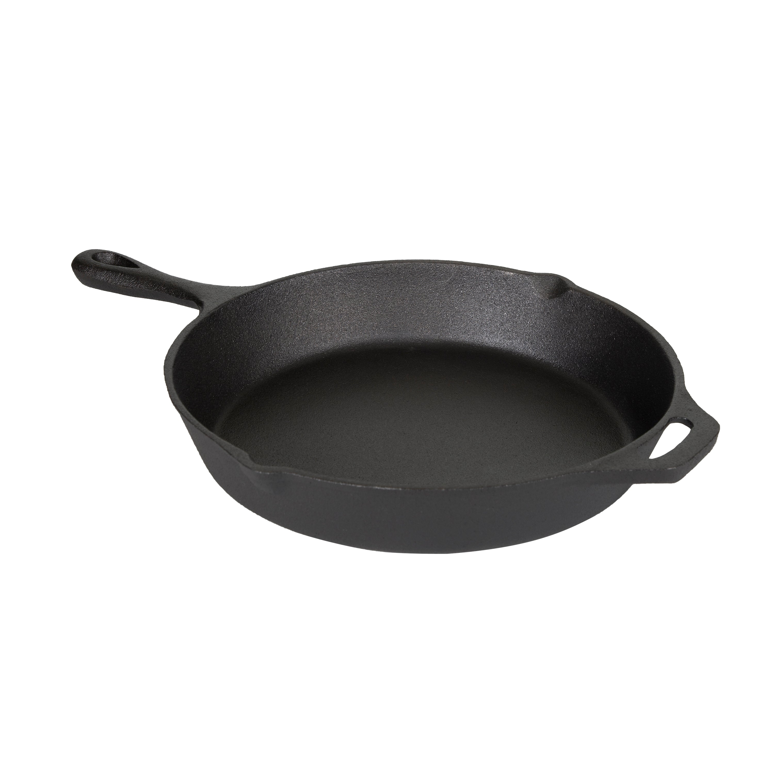 Pre-Seasoned Cast Iron Fry Pan - 12 In
