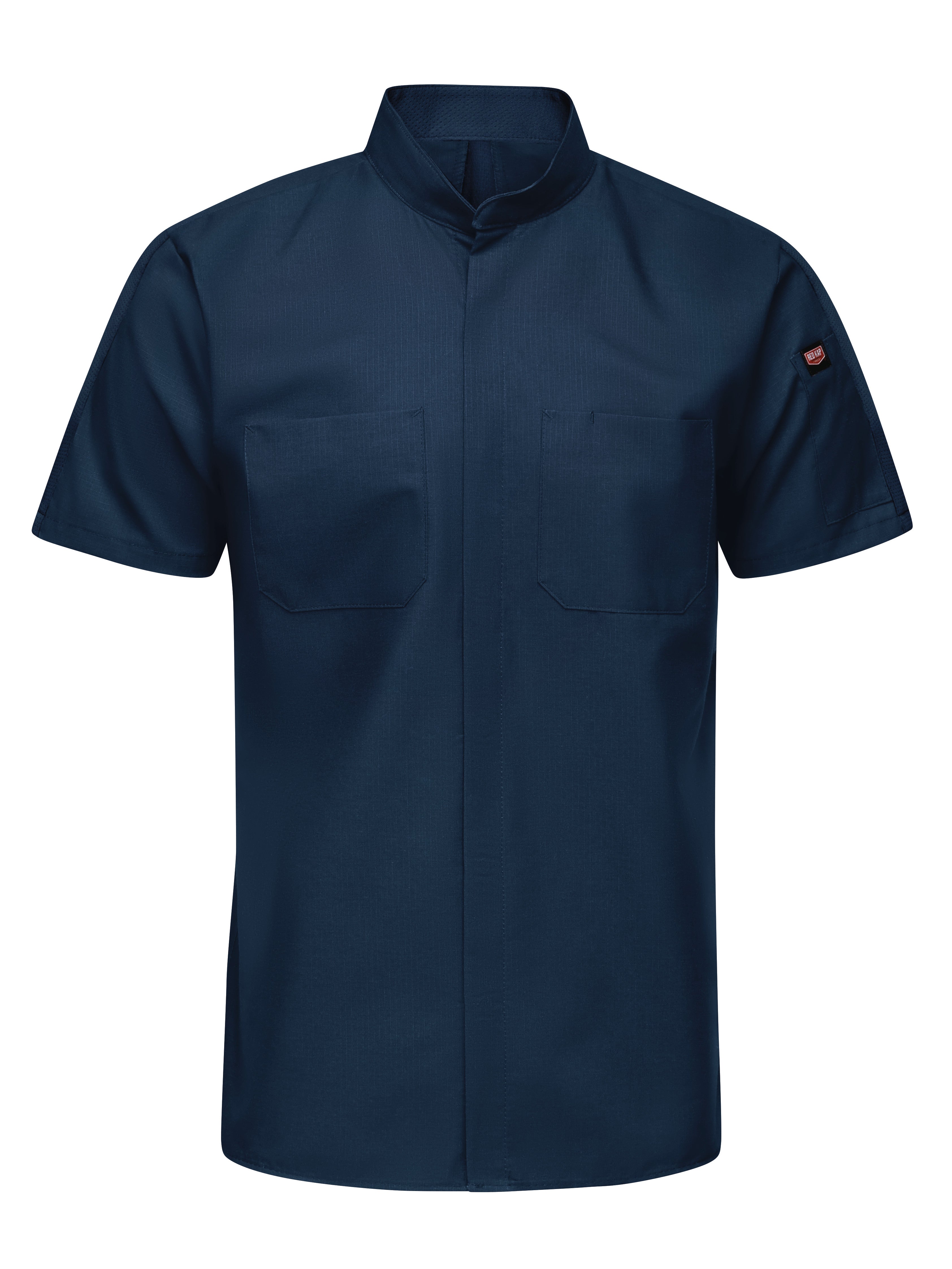 Men's Short Sleeve Pro+ Work Shirt with OilBlok and Mimix SX46 - Navy