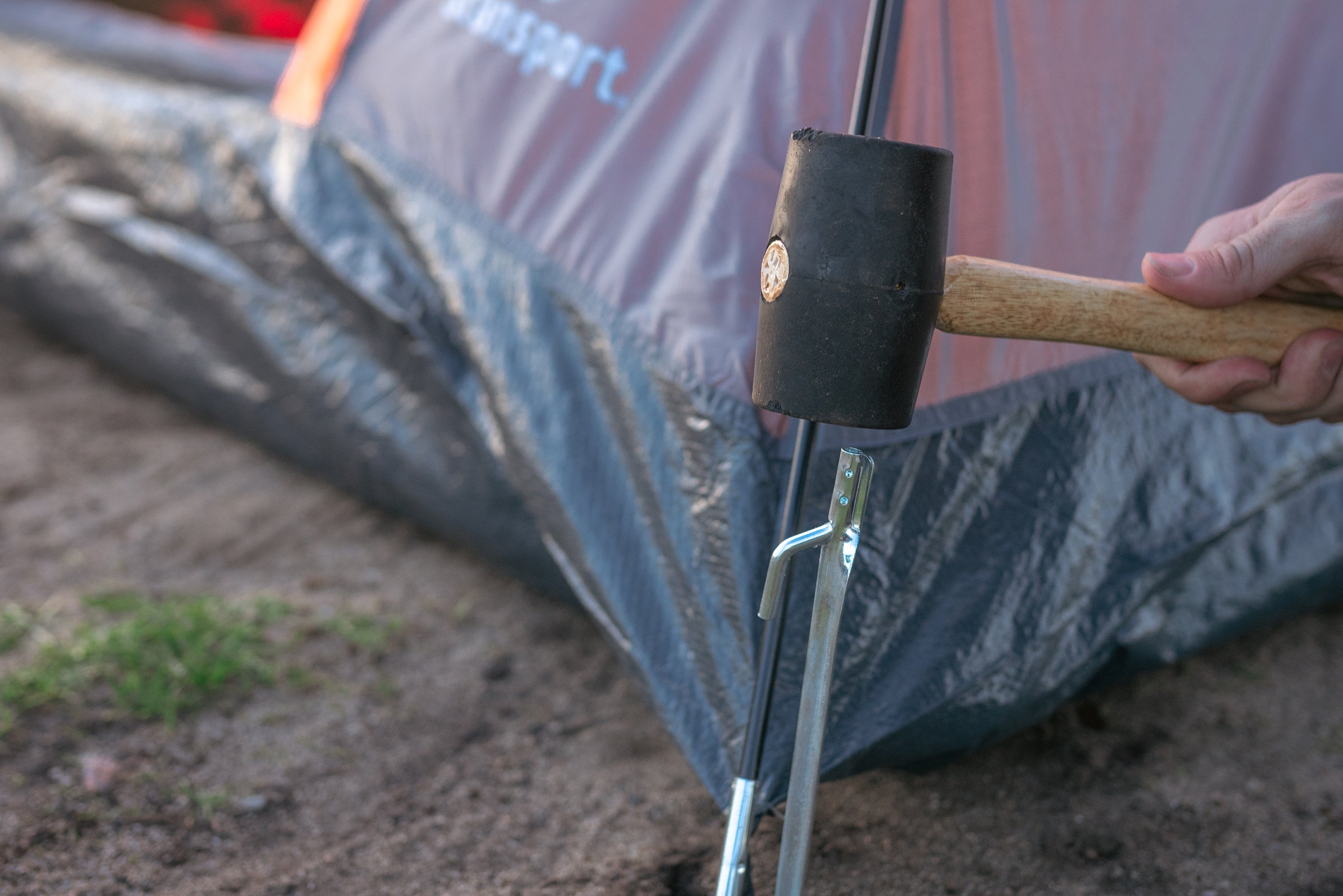 Tent Stakes - 12 Inch Steel - 4 Pack