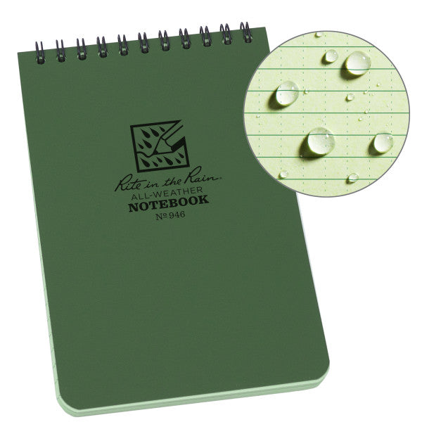 4 X 6 Notebook - Green
