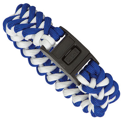 Rainier Paracord Bracelet - Royal Blue / White