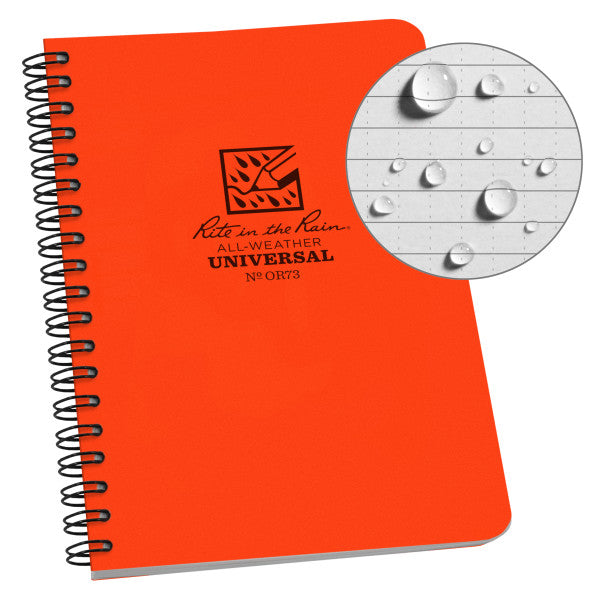Spiral Notebook - Universal - Oranage