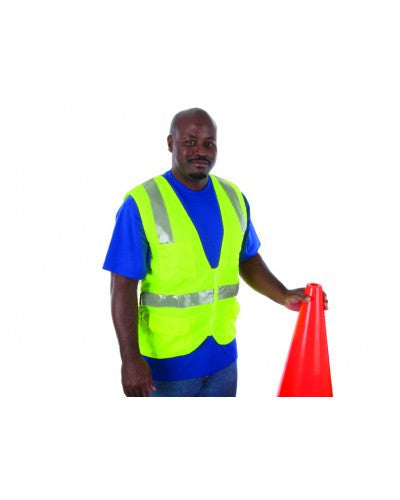 Liberty - Class 2 - Surveyors Vest (Solid Fabric With Silver Stripes)